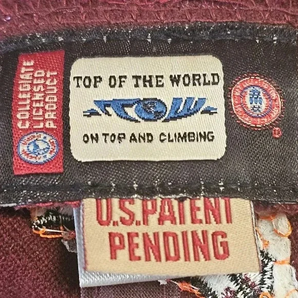 Vtg FSU Seminoles Top of the World Hat Fitted Diamond Pattern US Patent Pending - Picture 6 of 8